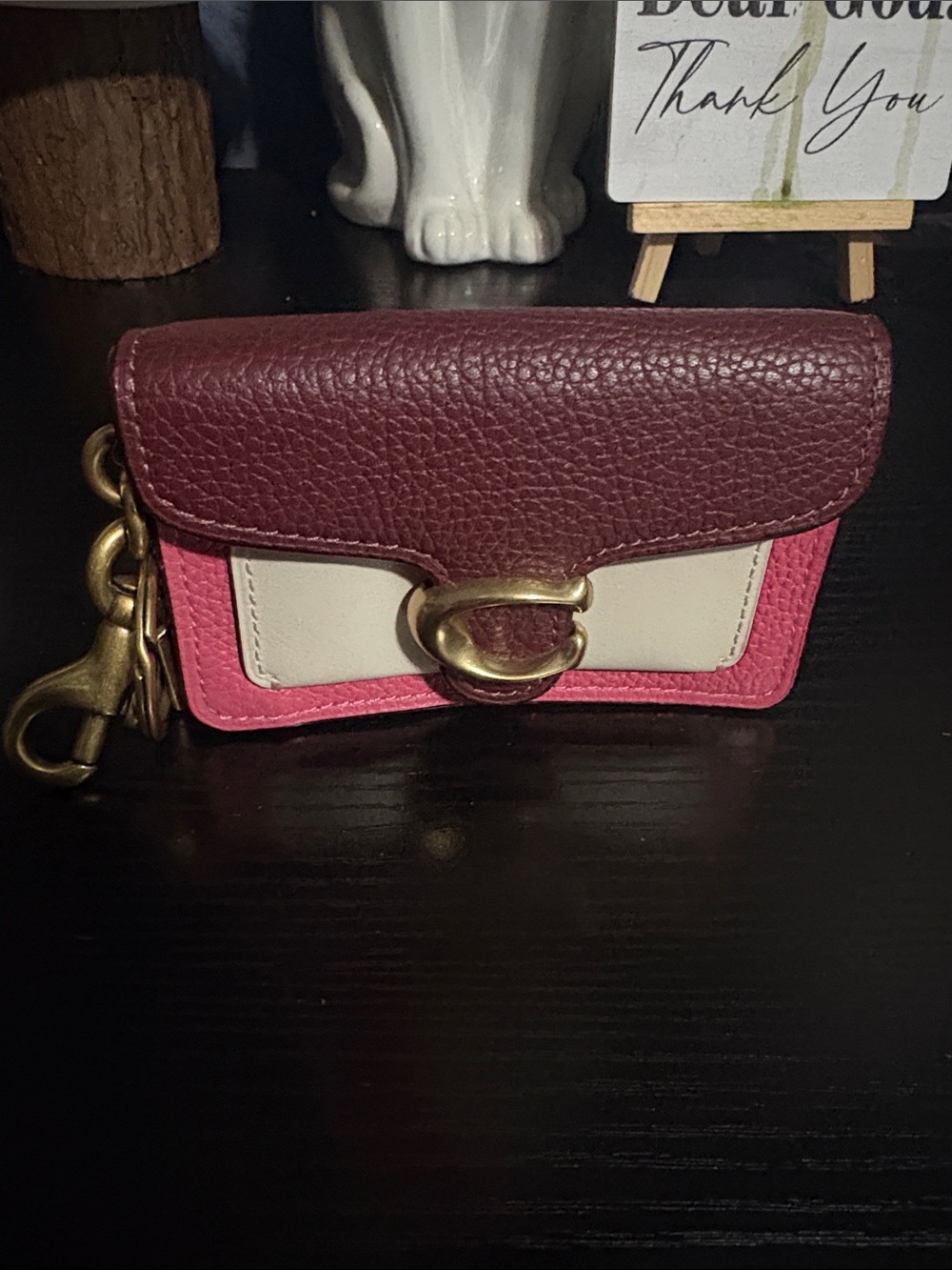 Coach Colorblock Leather Card Case